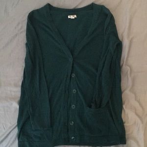 Green Old Navy Button Up Cardigan